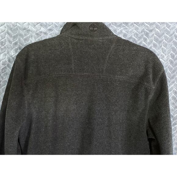 Timberland Fleece Jacket Charcoal Gray Full Zip Size S/P Outdoor Hiking Warm - Picture 6 of 7